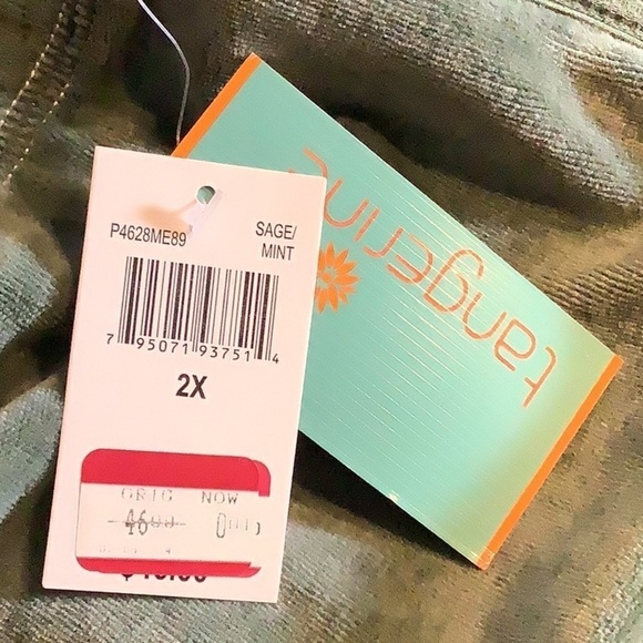 TANGERINE Velour Pants Loungewear Sweatpants 2X - Picture 6 of 6